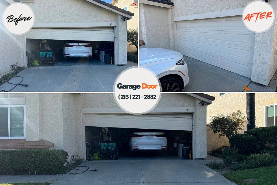 Before and after: garage door repair East Conemaugh, PA